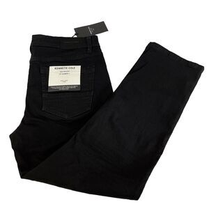 New Mens Kenneth Colo Athletic Fit Number 1 Black Denim Jeans Sz 36x30 NWT